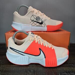 NEW Nike Zoom Challenge Womens Size 8.5 Pickleball Shoes Orange White FQ4155 801